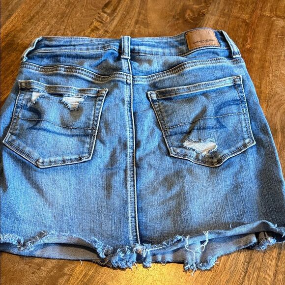 American Eagle Denim Mini Skirt size 4 - Picture 4 of 7